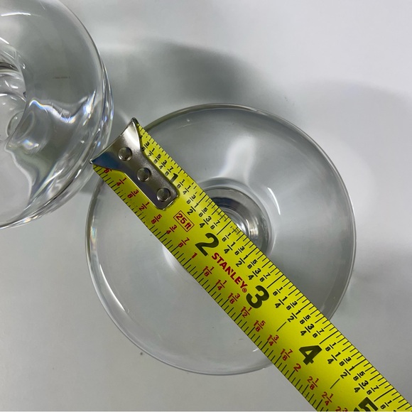 SOLD 2 Dansk Jens Quistgaard Mushroom Votive Candle Holders Lead Crystal Glass - Picture 12 of 13